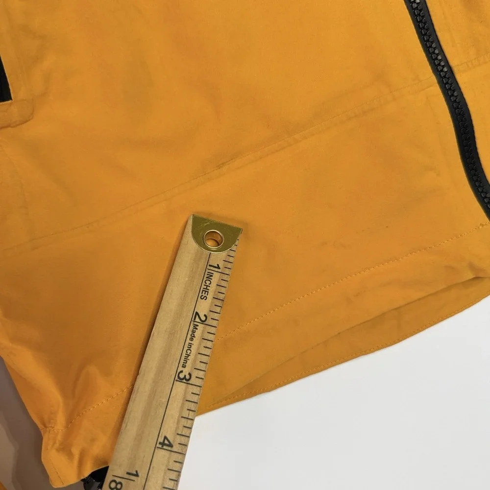 The North‎ Face Leonidas 2 Jacket Mens Small Yellow Black Hood Shell